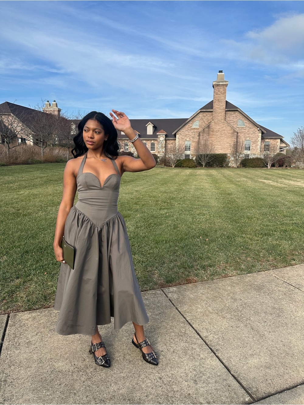 House of CB A Line Halter Dress